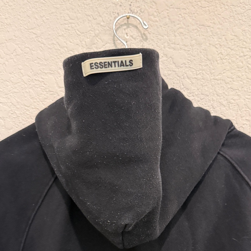 Essentials Black Essentials Hoodie Medium - image 7